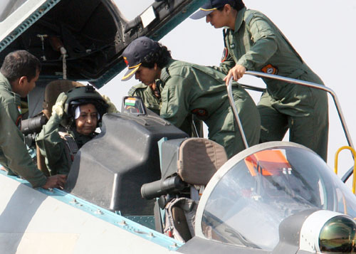 pratibha patil in sukhoi, nov 25, 2009