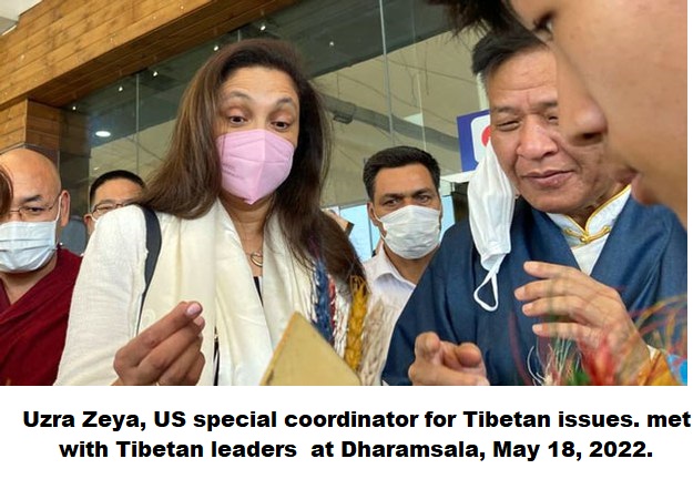 Uzra Zeya  meets Tibetan leaders in Dharamsala