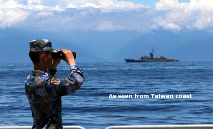Chinese military vessels and aircraft approach Taiwan space again: Taipei