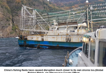 Chinese super trawlers endangering marine life of South America