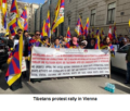 Tibetans stage protest in Vienna