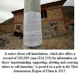 <strong>Chinese authorities in Tibet go after relatives of self-immolating protestors</strong>