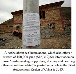 <strong>Chinese authorities in Tibet go after relatives of self-immolating protestors</strong>